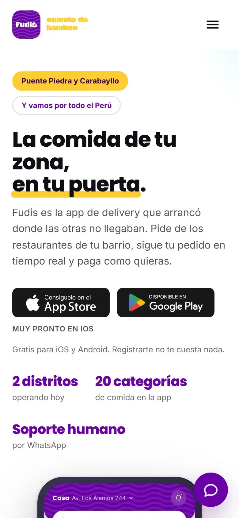 Fudis en móvil