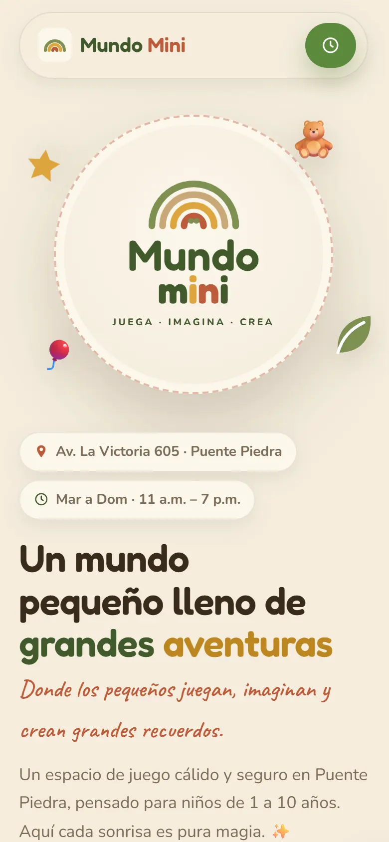 Mundo Mini en móvil